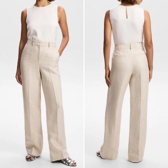 Theory Linen Tweed Trousers - size 4 - Picture 1 of 7